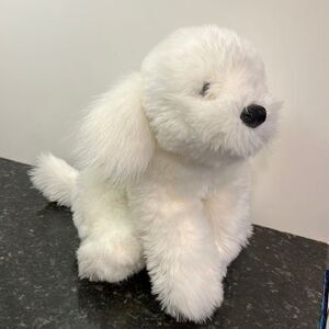 Ganz Labradoodle White Fluffy Dog Plush. Size 12”